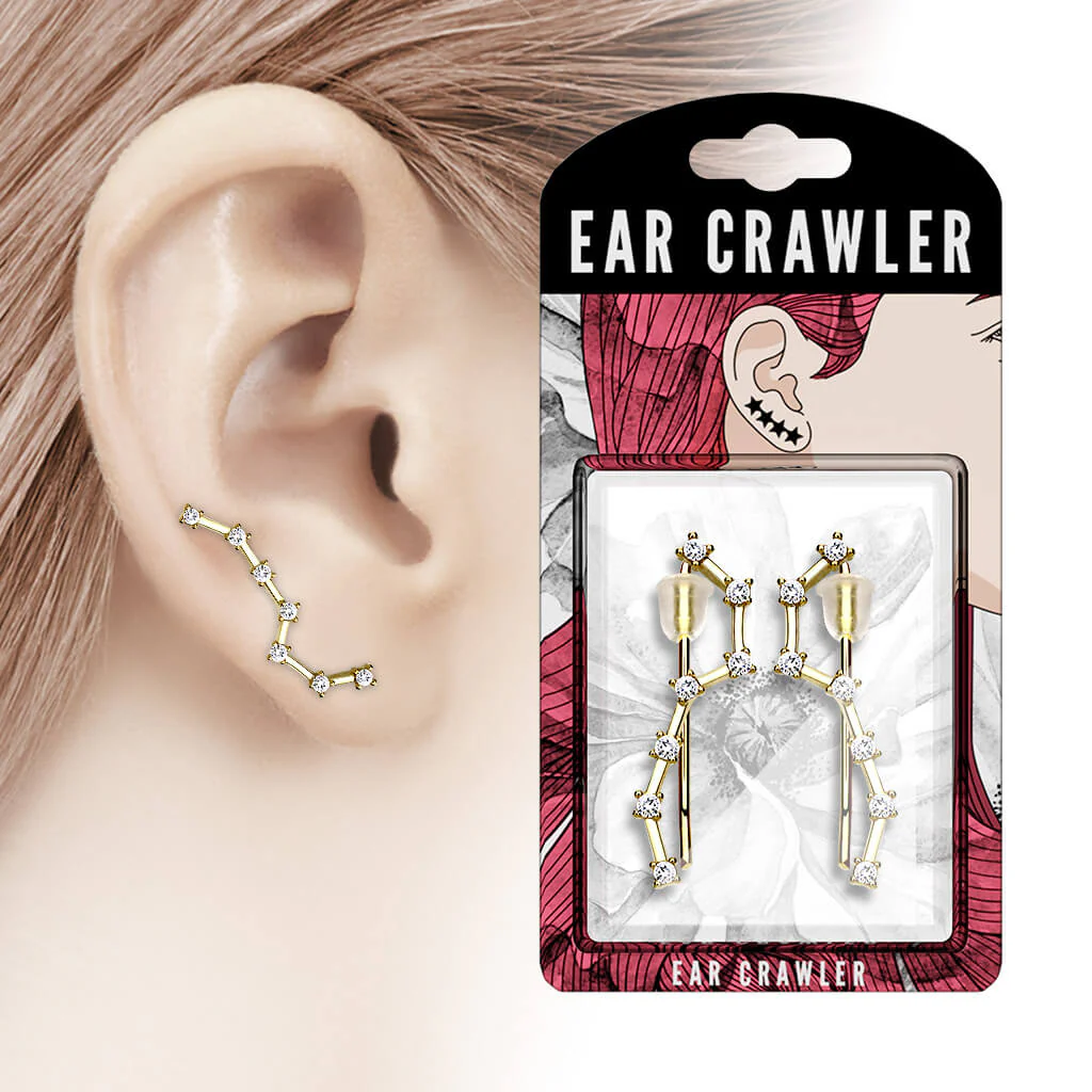 Ear crawler Łańcuszek cyrkonia - Image 3