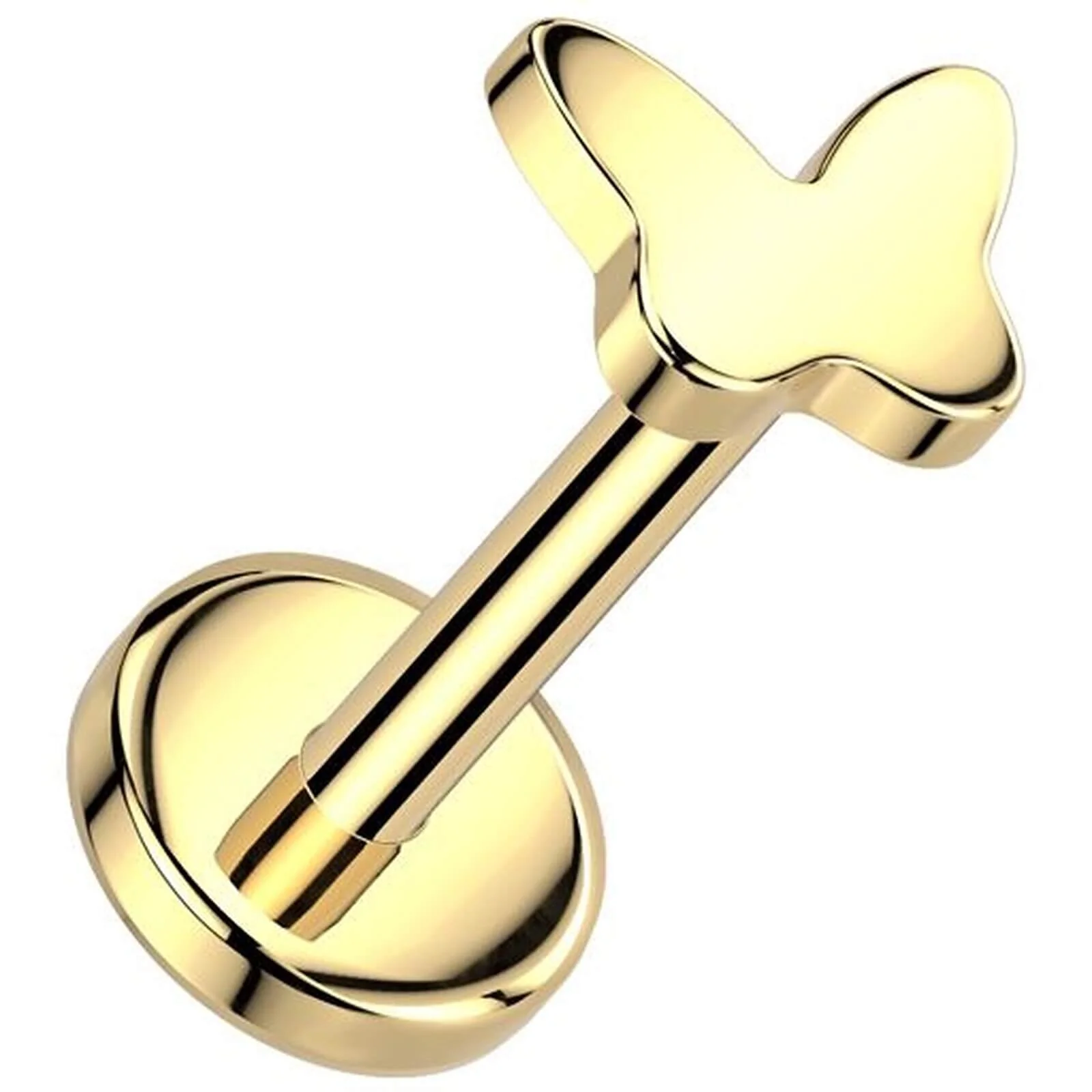 Tytan labret motylek push-in