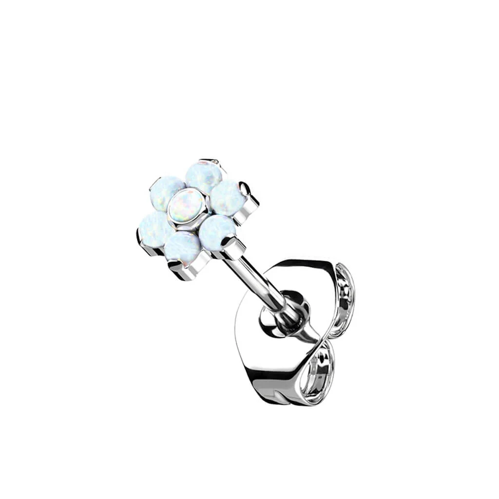 Tytan kwiatek opal srebrny - Image 4
