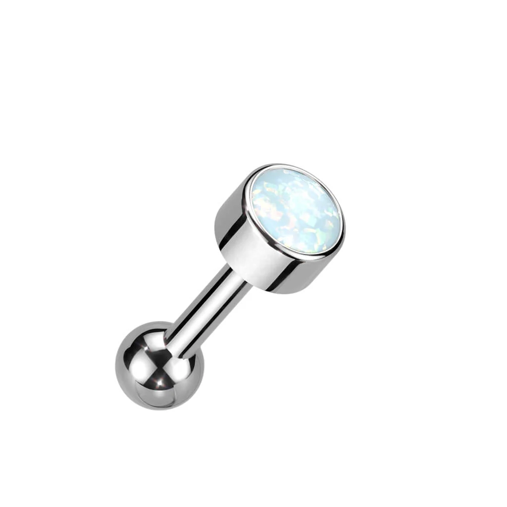 Tytan sztanga opal w oprawie bezel push-in - Image 3
