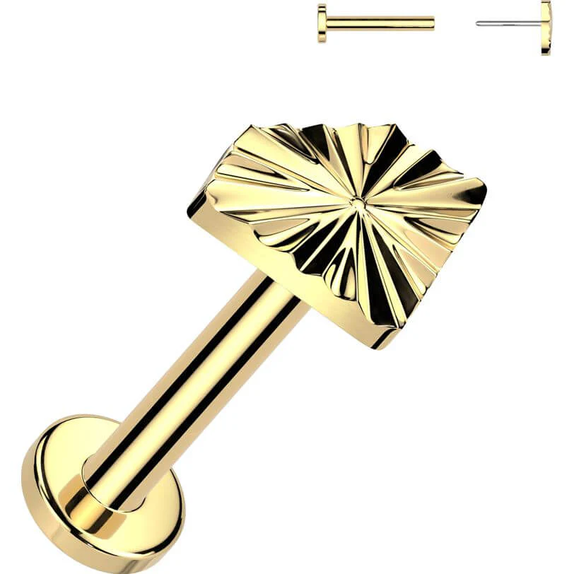 Tytan labret diament push-in - Image 4