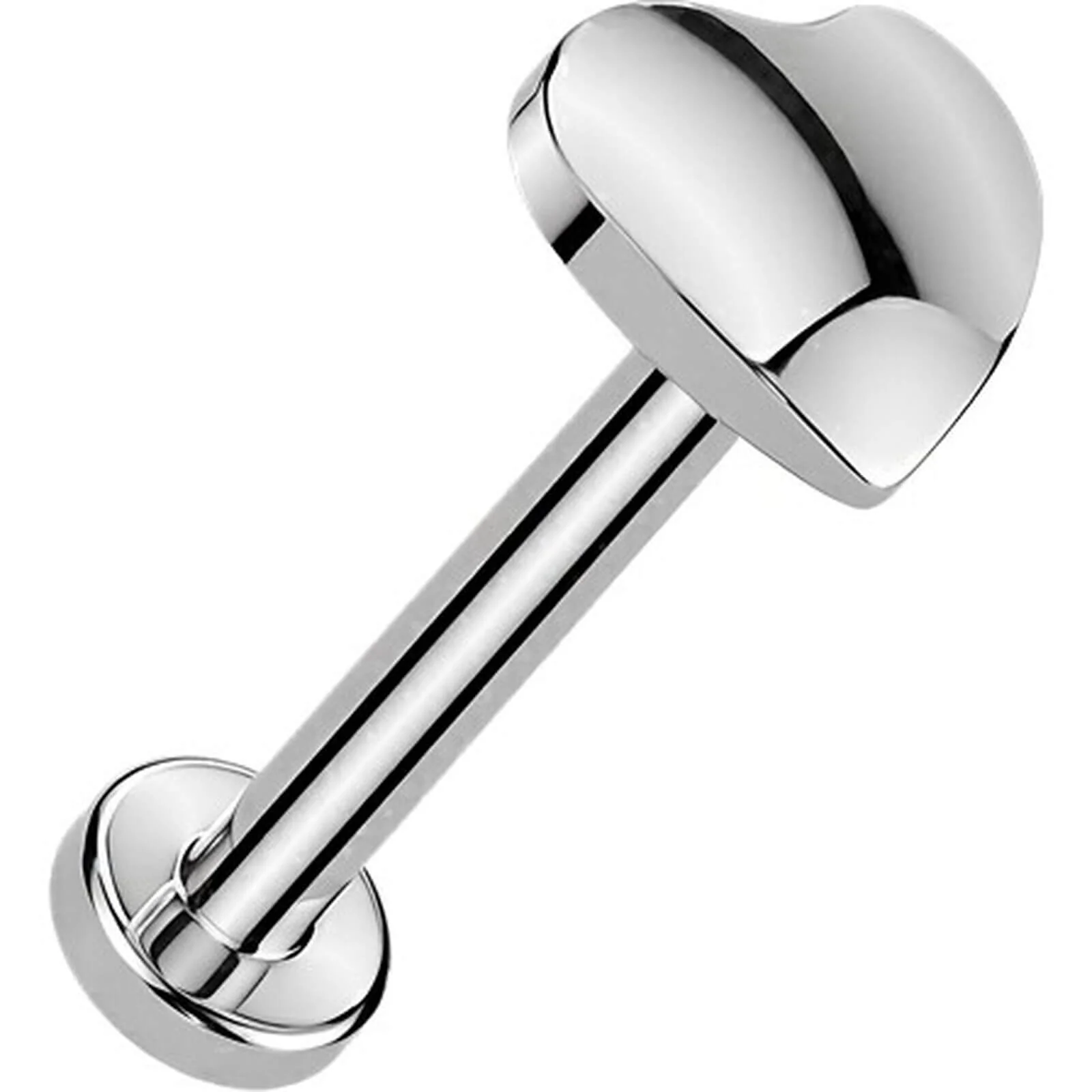 Tytan labret serduszko push-in