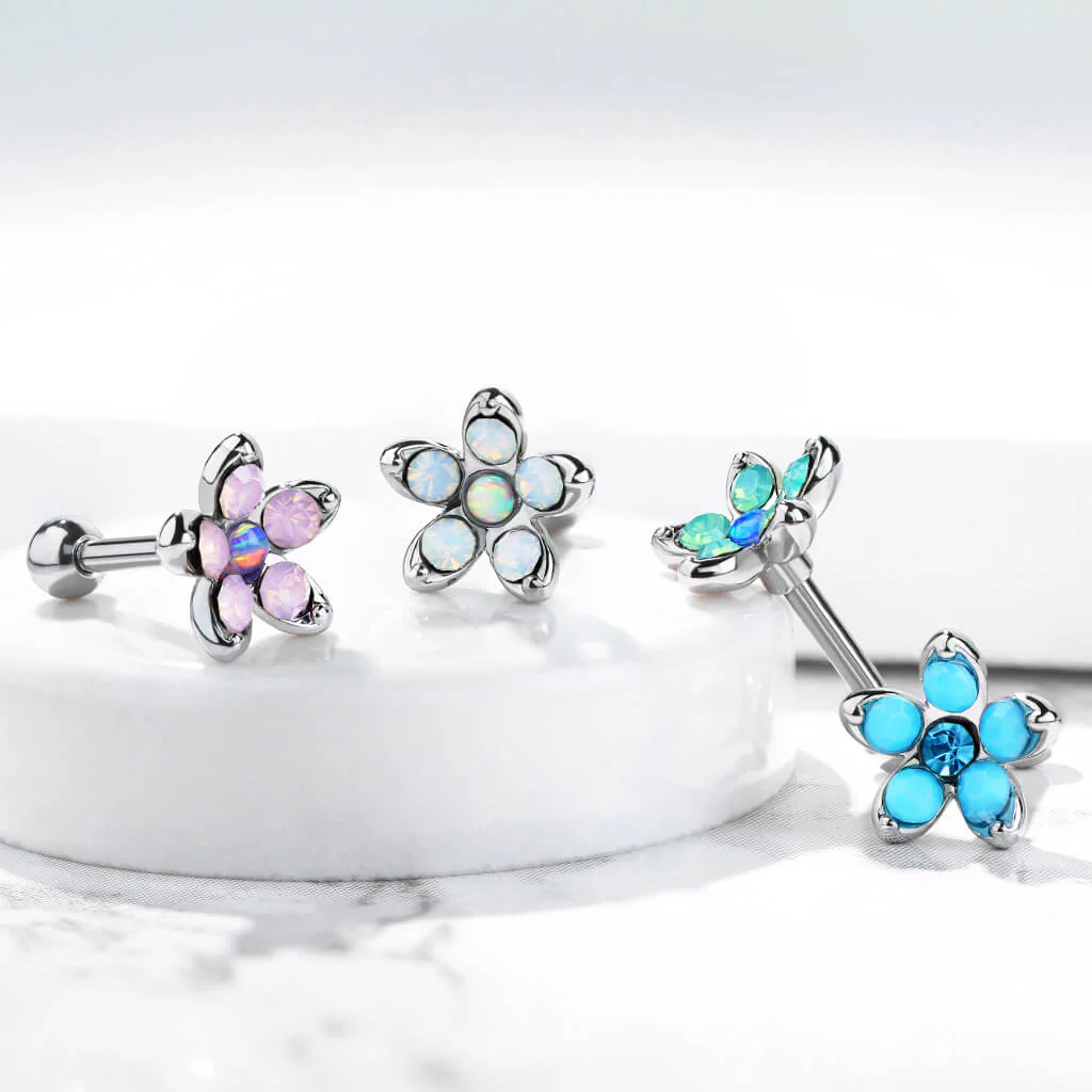 Sztanga kwiatek opal srebrny - Image 4