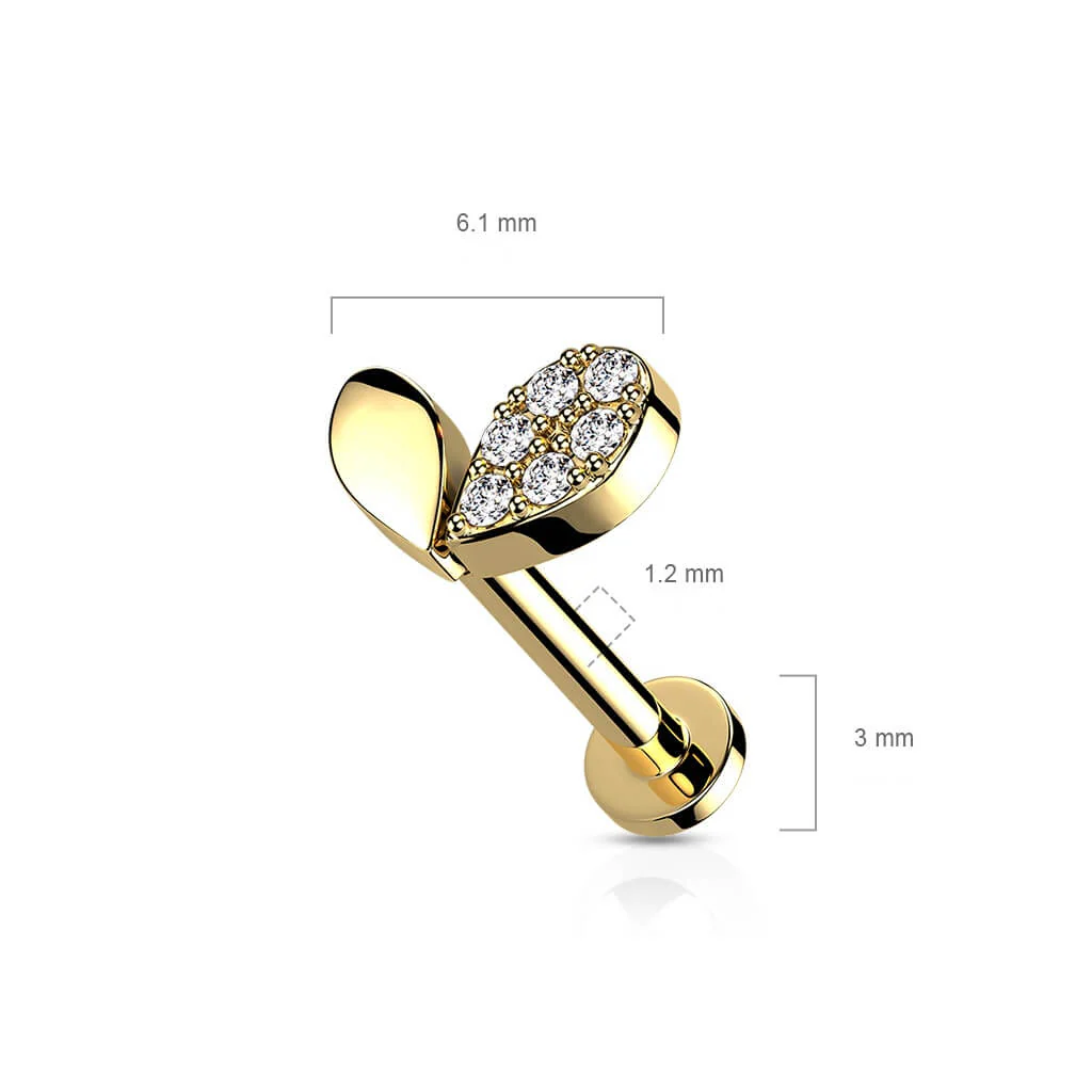 Labret cyrkonie gwint wewnętrzny - Image 7