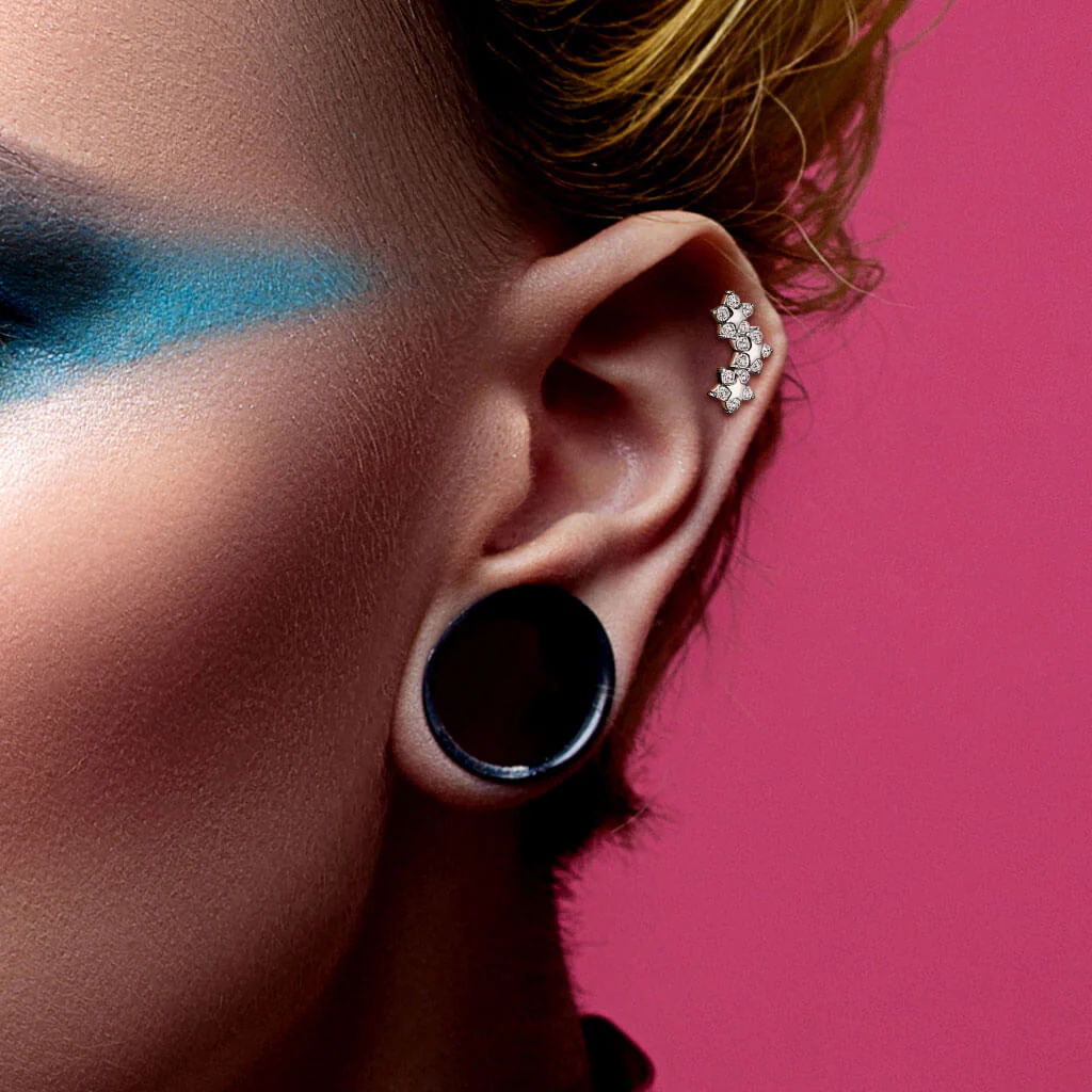 Labret gwiazdki cyrkonie gwint wewnętrzny - Image 3