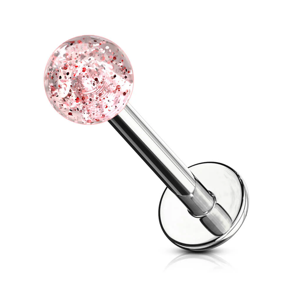 Labret akrylowa kulka glitter - Image 8