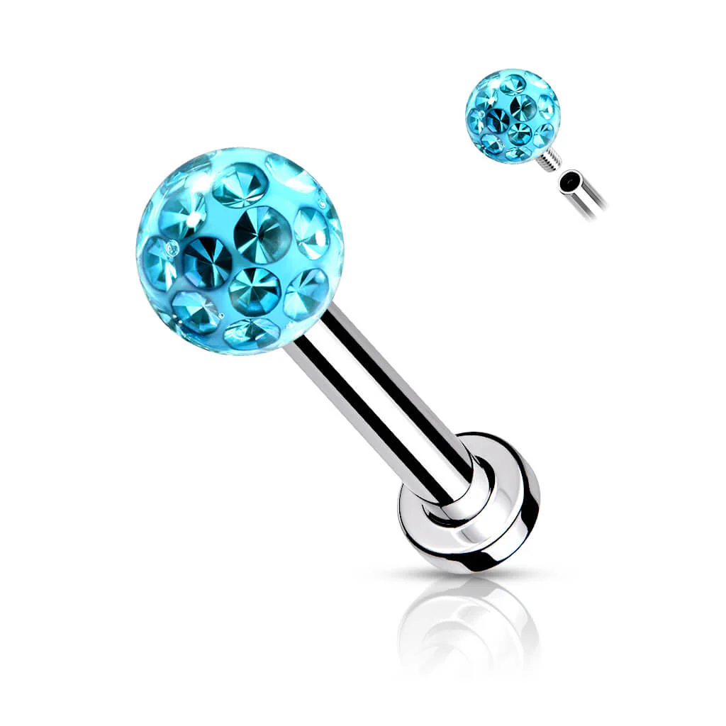 Labret kulka cyrkonia gwint wewnętrzny - Image 10