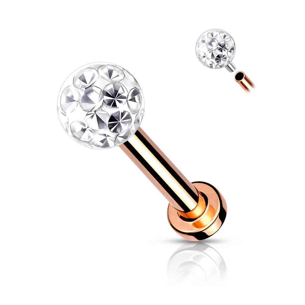Labret kulka cyrkonia gwint wewnętrzny - Image 12
