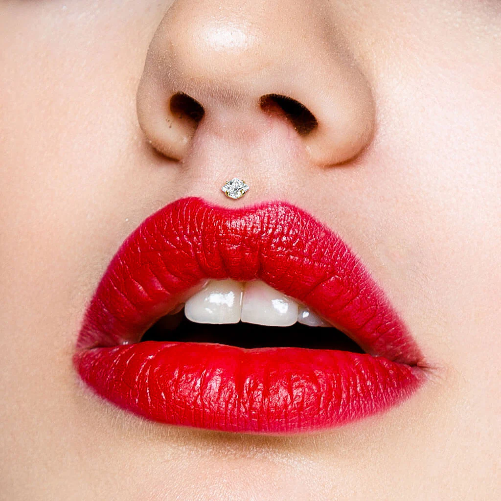 Labret kwadratowa cyrkonia gwint wewnętrzny - Image 3