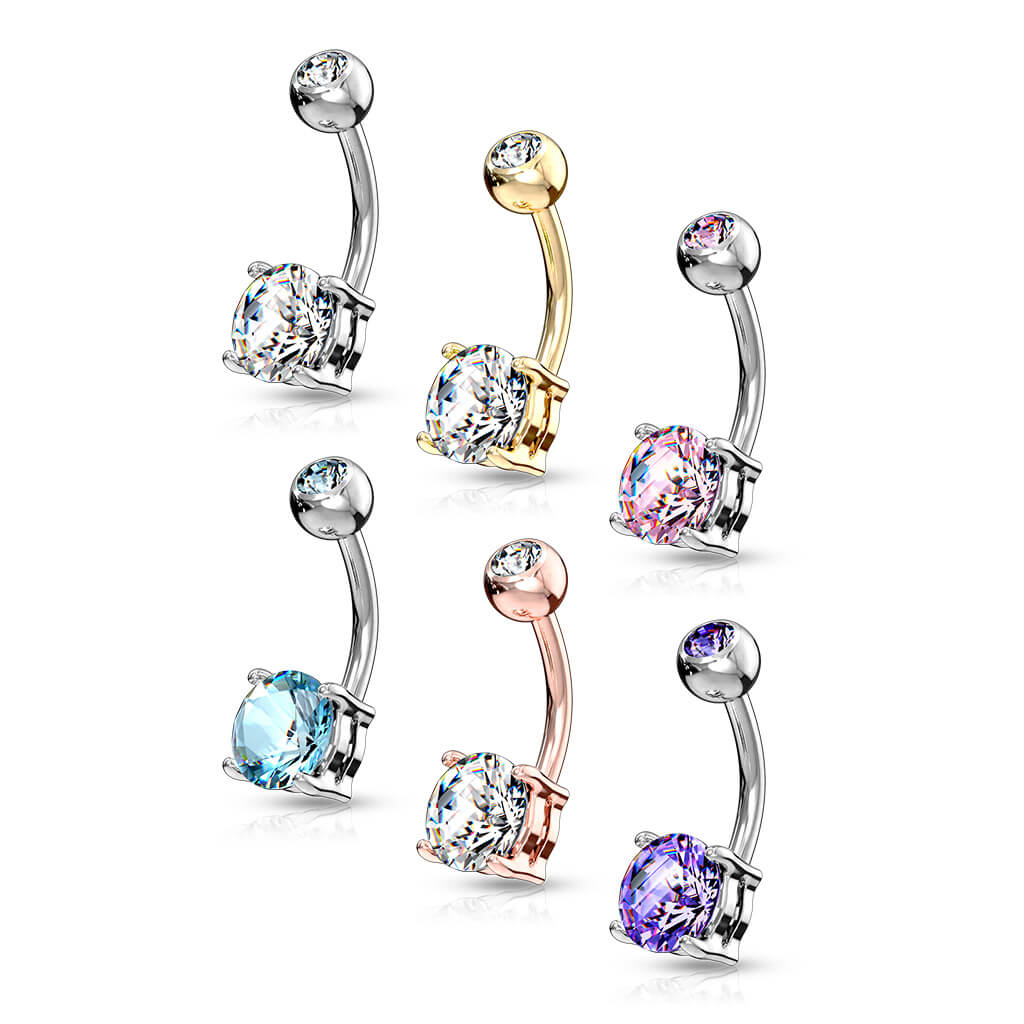Kolczyk do pępka cyrkonia - Image 3