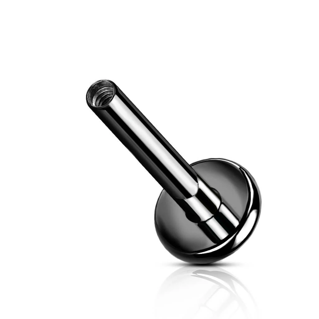 Tytan pręcik labret z płaską podstawą 4mm gwint wewnętrzny - Image 5