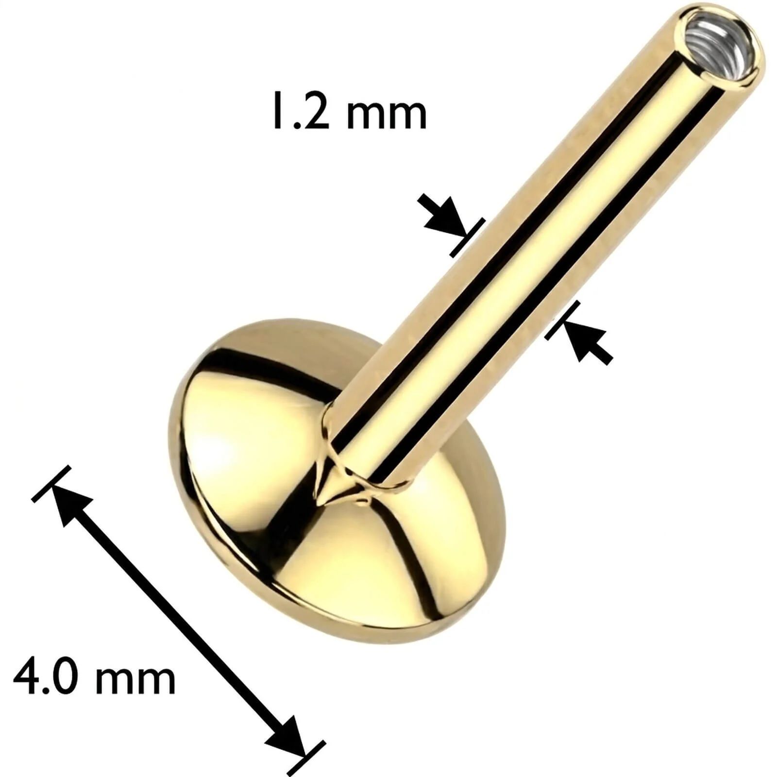 Tytan labret podstawa gwint wewnętrzny - Image 4