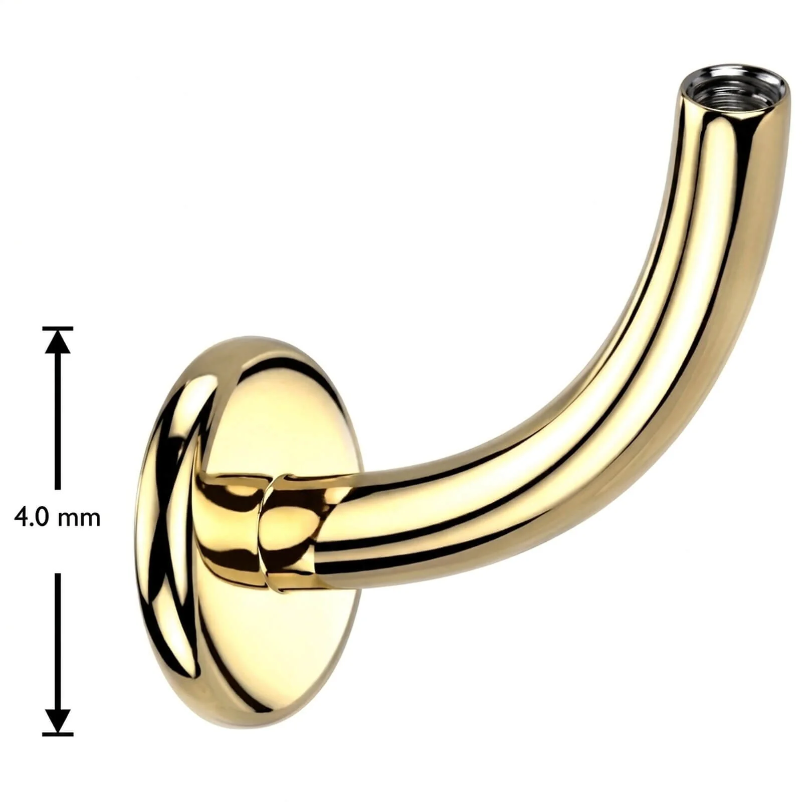 Tytan zaokrąglony labret gwint wewnętrzny - Image 3