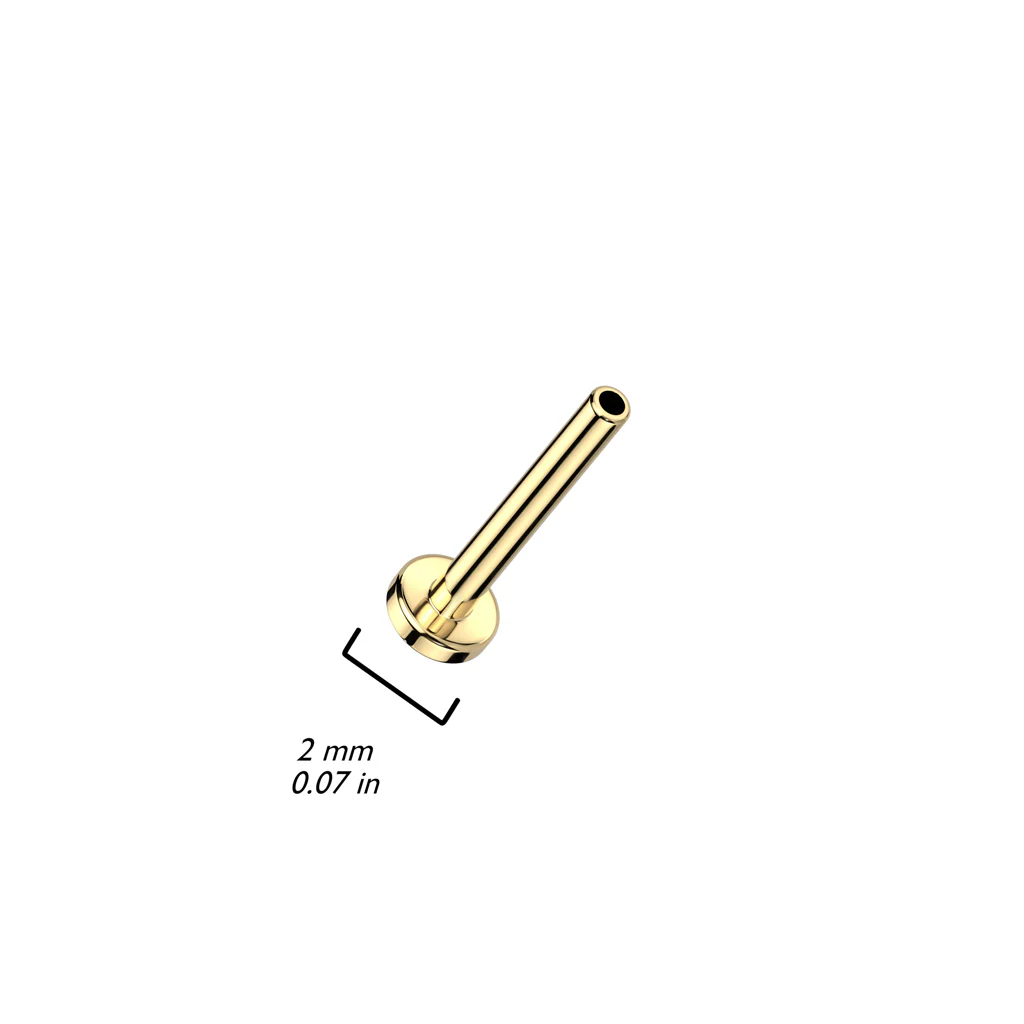 Baza pręcik labret z płaską podstawą 2.5mm push-in - Image 6