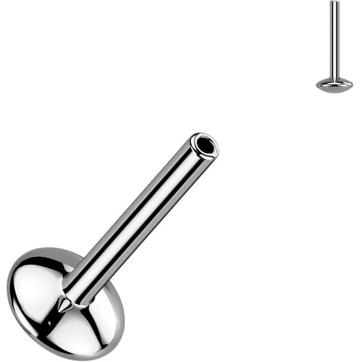 Tytan pręcik labret podstawa 4mm push-in - Image 2