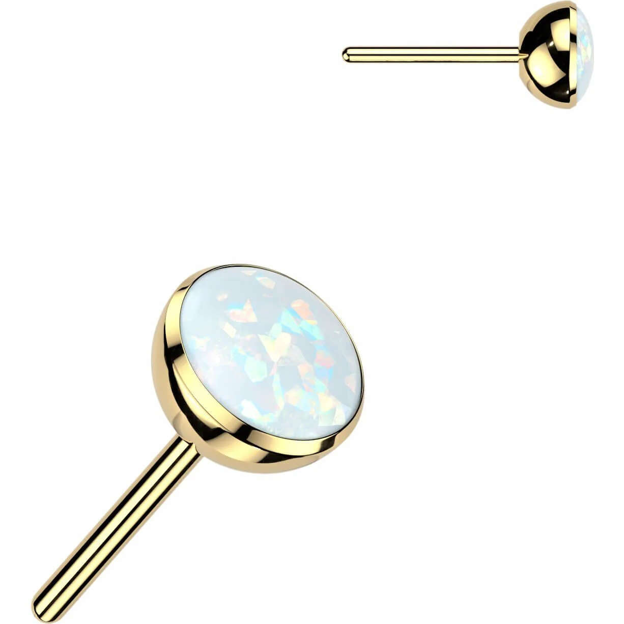 Tytan nakrętka opal kulka push-in - Image 8