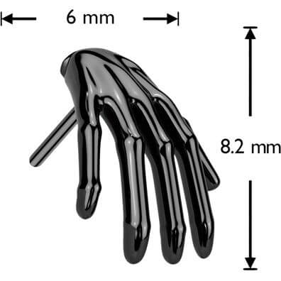 Tytan nakrętka dłoń kościotrupa push-in - Image 5