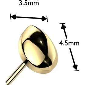 Tytan nakrętka nakrętka łezka push-in - Image 4
