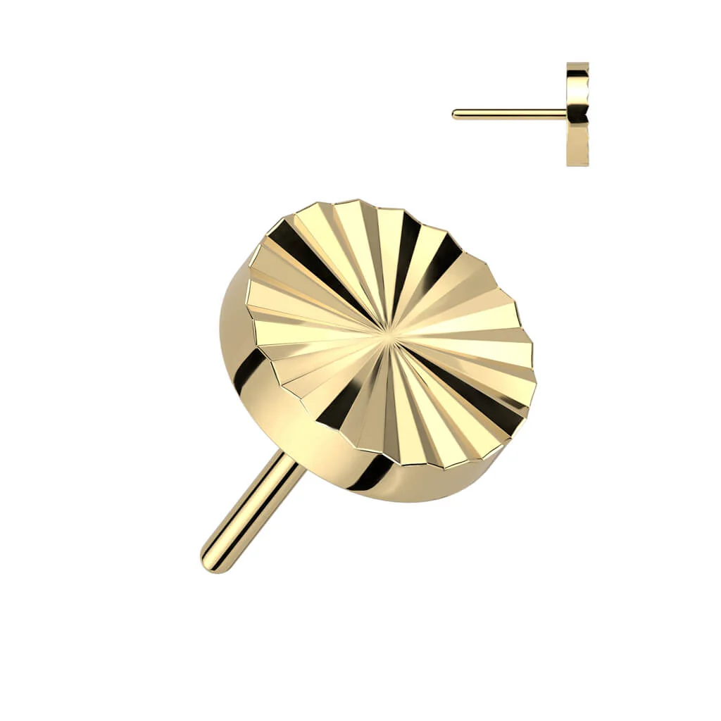 Tytan nakrętka okrągły szlif diamentowy push-in - Image 2