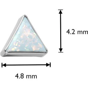 Tytan trójkąt opal push-in - Image 7