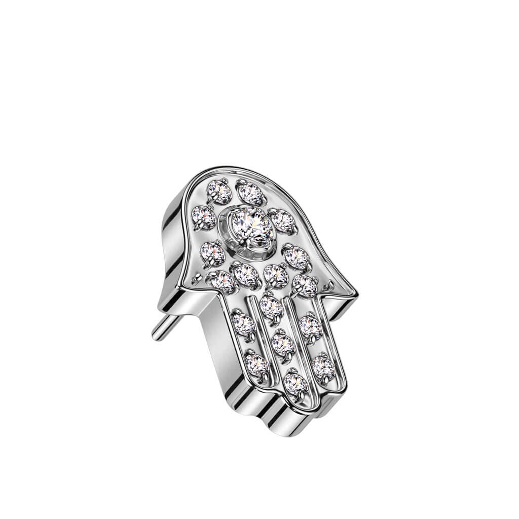 Nakrętka hamsa cyrkonia push-in - Image 3