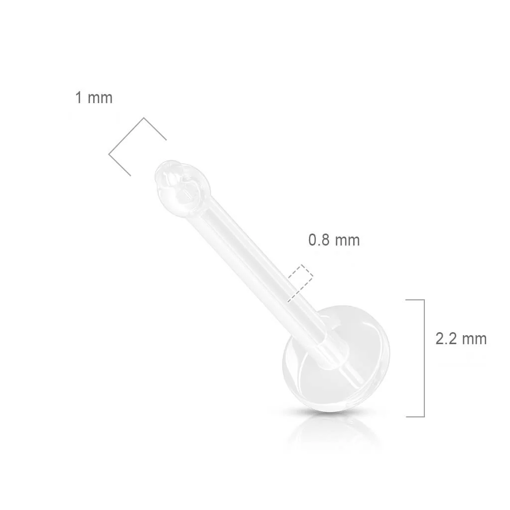 Retainer labret przezroczysty - Image 3