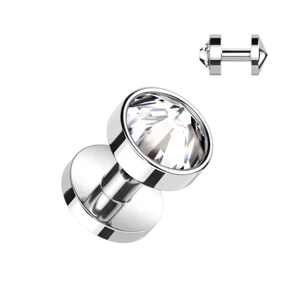 Tytan microdermal skin diver 3mm cyrkonia okrągła - Image 2
