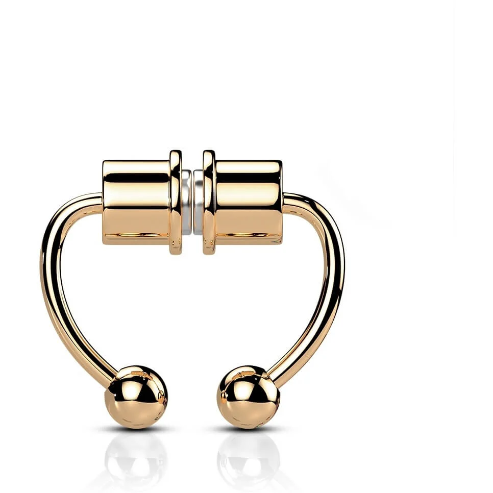 Fake piercing do nosa magnes septum magnes - Image 6