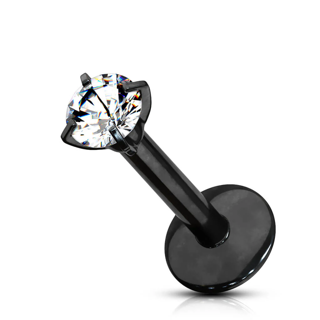 Tytan labret okrągła cyrkonia gwint wewnętrzny - Image 7