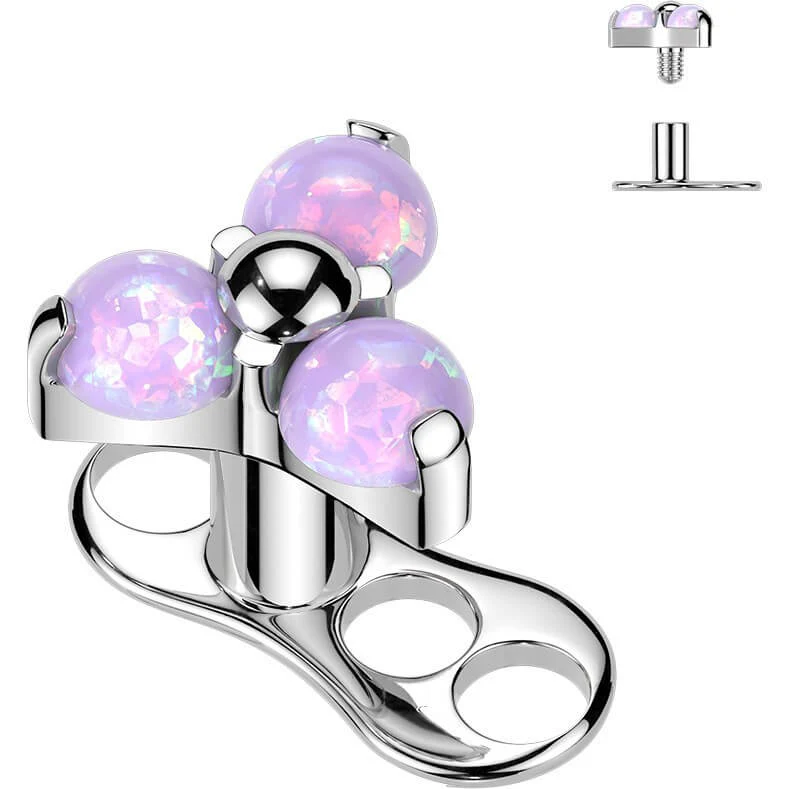 Tytan microdermal 3 hole trójkąt zirconia gwint wewnętrzny - Image 7