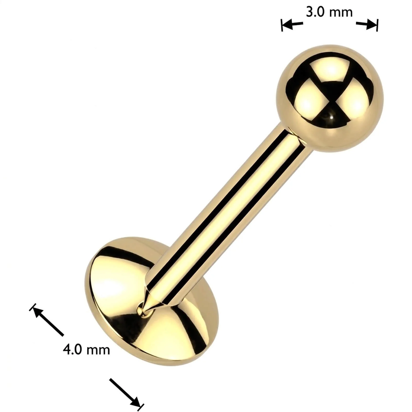 Tytan labret kulka podstawa 4mm gwint wewnętrzny - Image 5