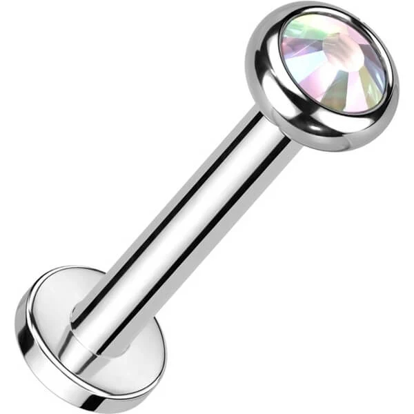 Tytan labret cyrkonia opal gwint wewnętrzny - Image 2
