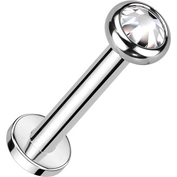 Tytan labret cyrkonia opal gwint wewnętrzny - Image 3