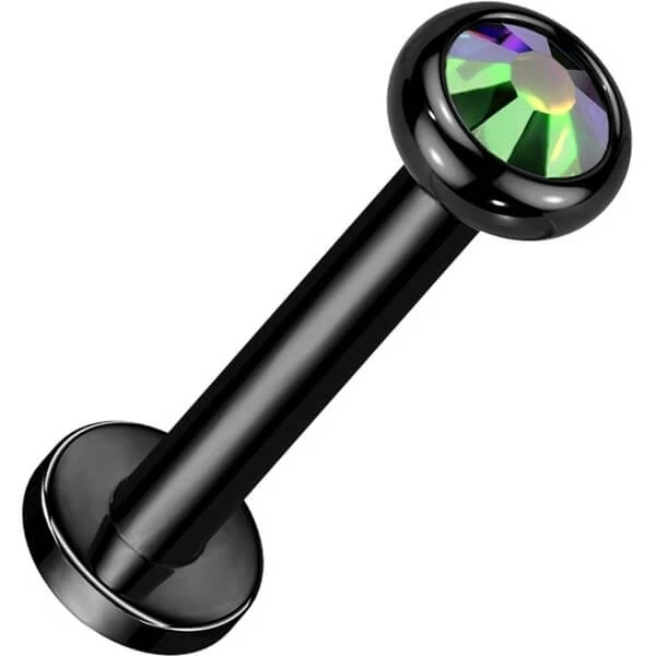 Tytan labret cyrkonia opal gwint wewnętrzny - Image 7