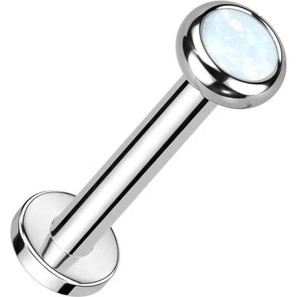 Tytan labret cyrkonia opal gwint wewnętrzny - Image 8