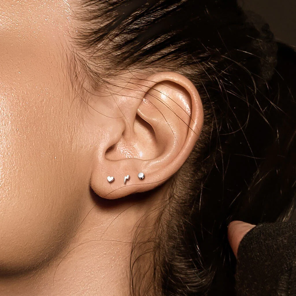 Tytan labret płaski okrągły gwint wewnętrzny - Image 3