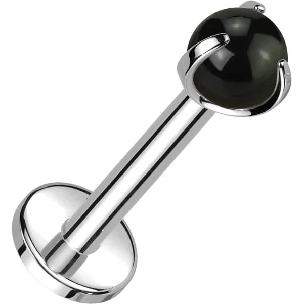 Tytan labret kamień półszlachetny gwint wewnętrzny - Image 3