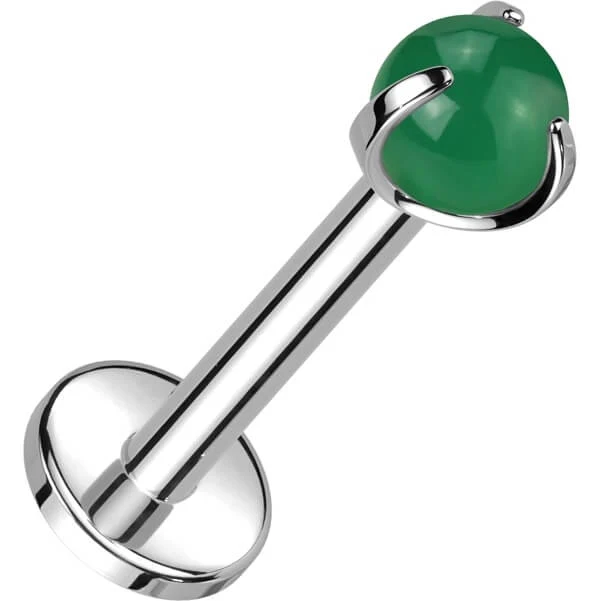 Tytan labret kamień półszlachetny gwint wewnętrzny - Image 4