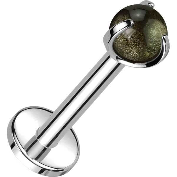 Tytan labret kamień półszlachetny gwint wewnętrzny - Image 5