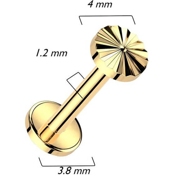 Tytan labret kółko szlif diamentowy gwint wewnętrzny - Image 4