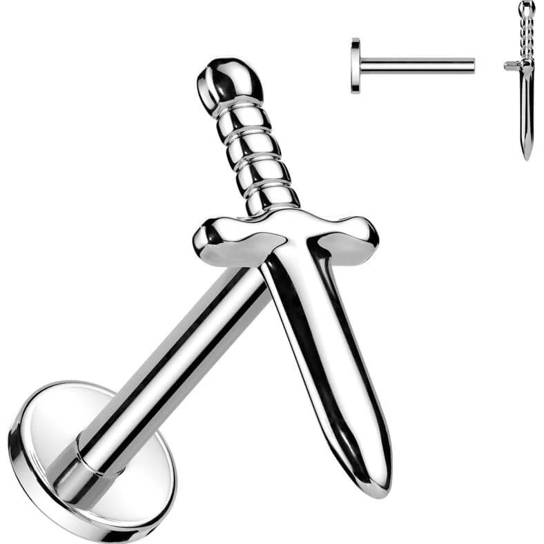 Tytan labret sztylet gwint wewnętrzny - Image 4
