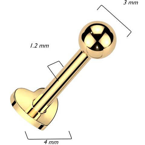 Tytan labret serduszko gwint wewnętrzny - Image 7